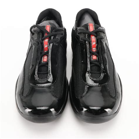 prada vernice laceup platform sneaker